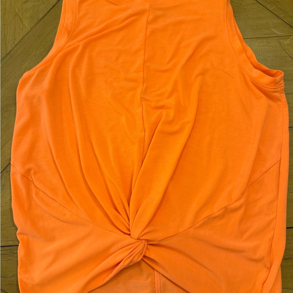 Athleta Vibrant Orange Twist-Front Tank Top